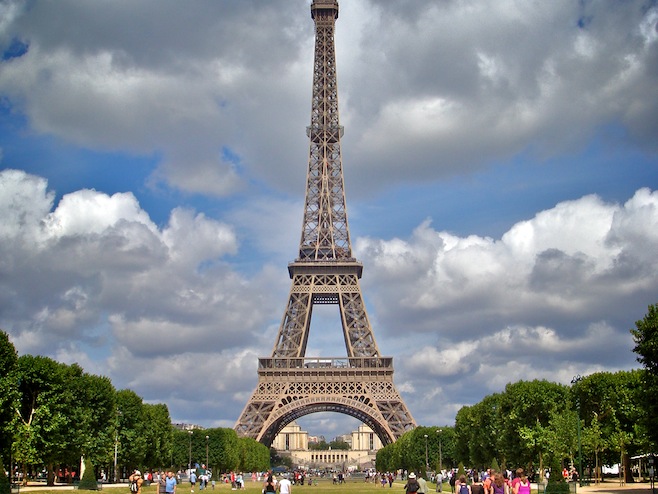 FR Paris Eiffel Tower Grass