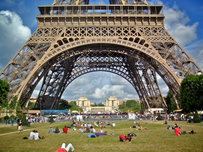 FR Paris Eiffel Tower Grass