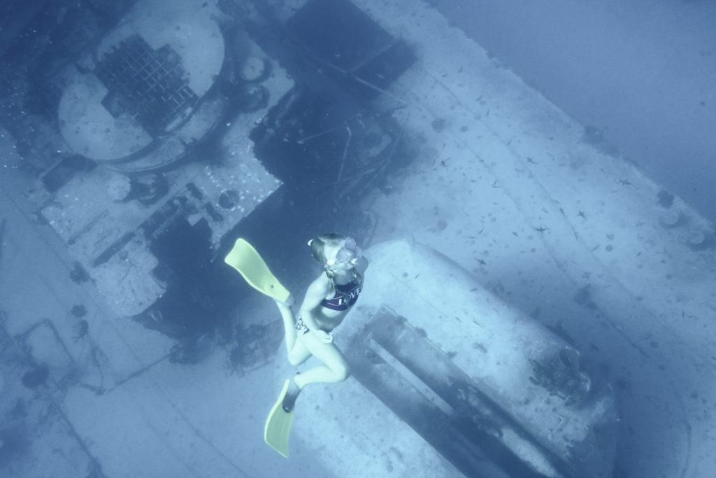 Kids Snorkeling Wreck